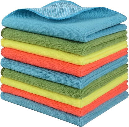 KinHwa Kitchen Washcloths for Dishes Absorbent Microfiber Dish Cloths Quick Dry