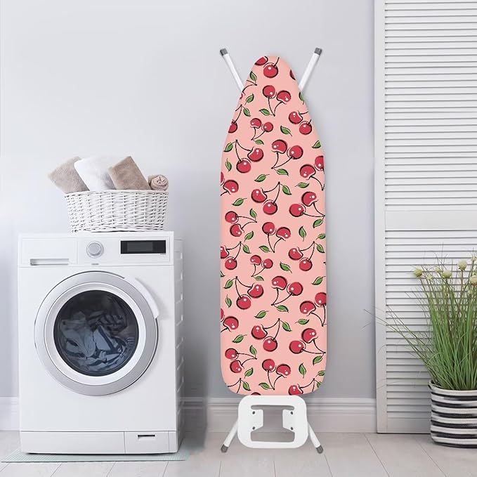 Cherry Pink Ironing Board Cover and Pad Iron Pad Covers Resist Scorching and