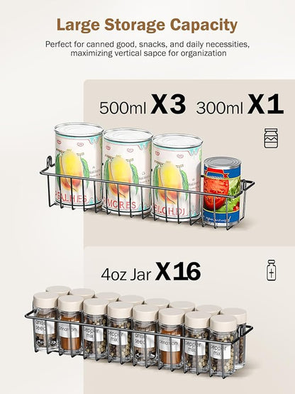 Delamu Over The Door Pantry Organizer, 9-Tier Pantry Door Organizers and Storage