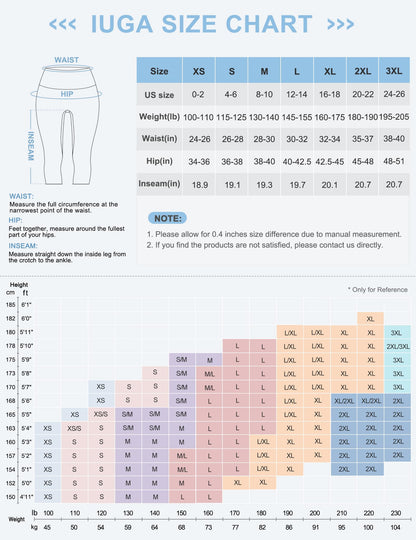 IUGA High Waisted Yoga Pants for Women with Pockets Capri Leggings for Women Workout Leggings for Women Yoga Capris Coffee