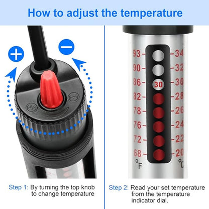 DaToo Aquarium Heater Fish Tank Heater Submersible 100 Watt, 1 Yr Warranty