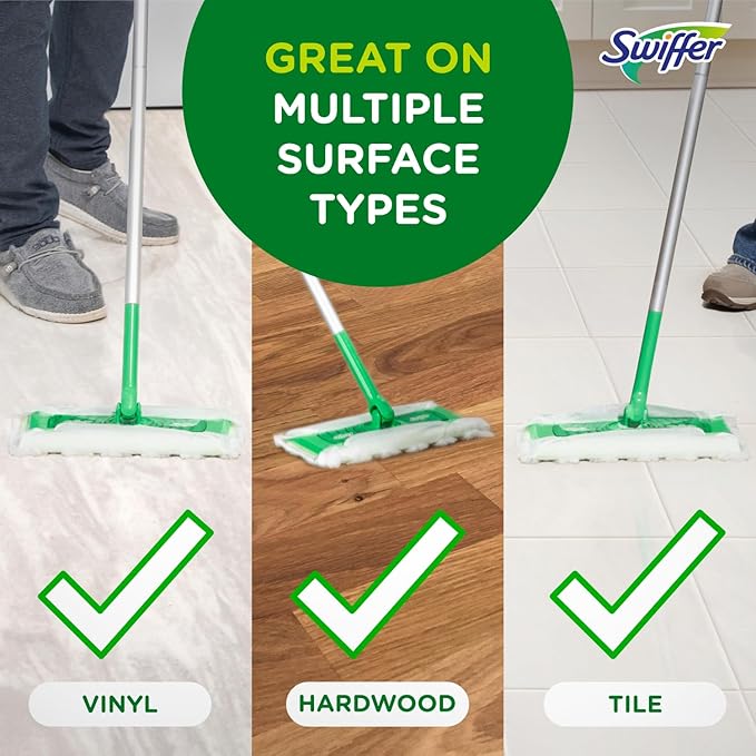 Swiffer Sweeper 2-in-1 Mops for Floor Cleaning, Dry and Wet Multi Surface Floor