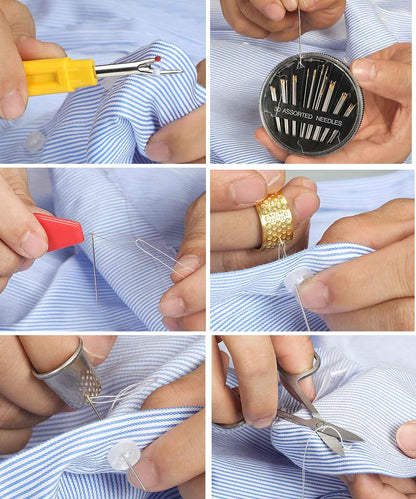 Cebelo Large Sewing Kit for Adults: 232 Pcs Sewing Supplies for Hand Mending Clothes Emergency Repair for Home Travel Dorm - 2026 Christmas Gifts for Mom Grandma Students Beginner (Brown)