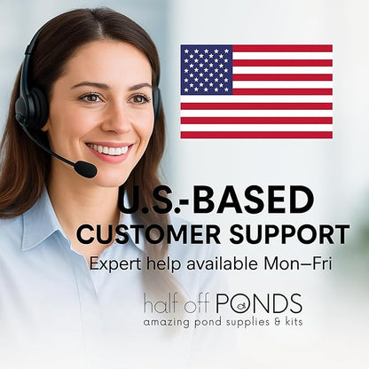 HALF OFF PONDS Submersible Water Pump, 550 GPH Pond Pump with 33FT Power Cord and 11FT Max Head, 54W Ultra Quiet Energy Efficient Pump for Koi Pond, Fountain, Waterfall, Water Garden, Skimmer