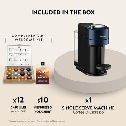 Nespresso Vertuo Next Coffee and Espresso Maker by Breville, Navy