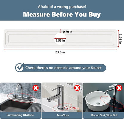 Faucet Mat for Kitchen Sink, Rapidly Absorbing Diatomite Fast Drying Stone