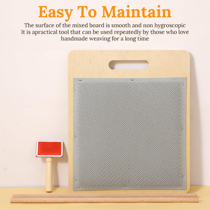 4 Pcs Wool Blending Board Carding Brush Set, Wool Hand Carders, Wooden Carding Brush, Felted Carder for DIY Projects, Felt Needle Project Craft
