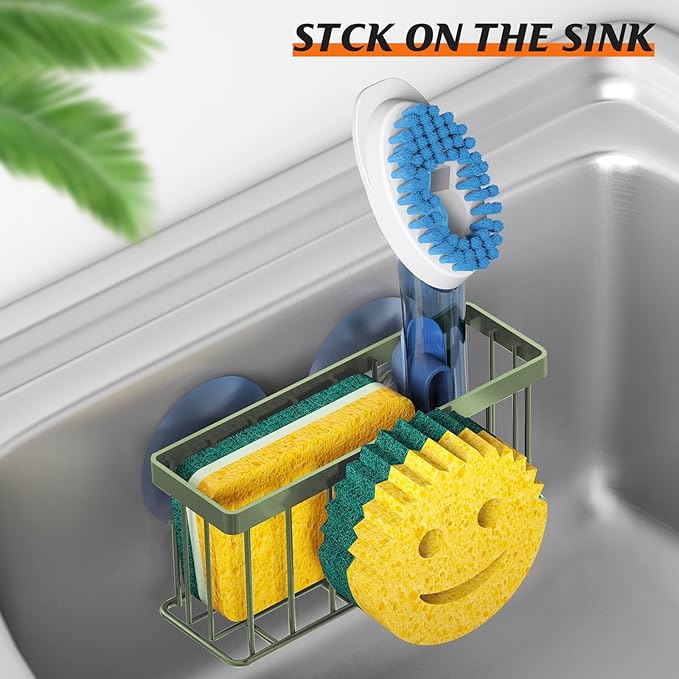 Sponge Holder Smiley Face, Sink Caddy, Sink Organizer