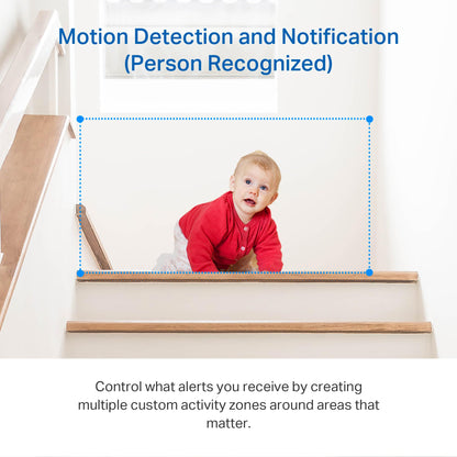 Tapo 2K Indoor Pan/Tilt Wired Security Camera - Works as a Baby Monitor & Pet Camera, Motion Detection, 2-Way Audio, Siren, Night Vision, No-Subscription Local Storage or Optional Cloud, C211 (2-Pack)