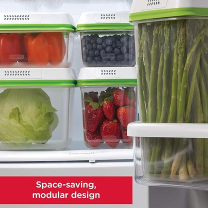 Rubbermaid FreshWorks Produce Saver, Medium and Large Storage Containers