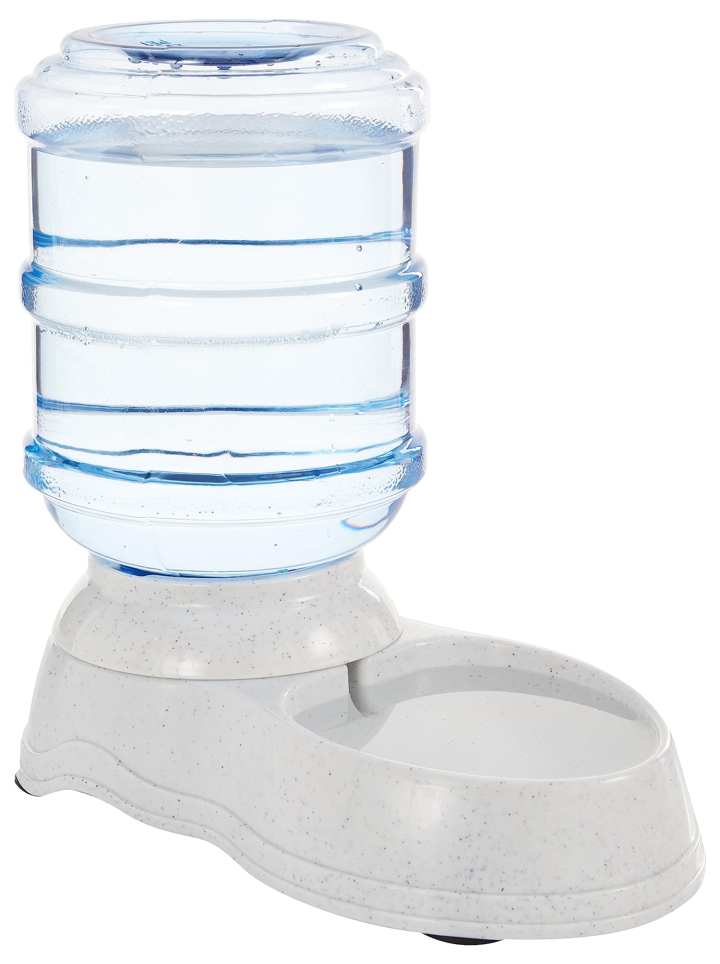 Amazon Basics Gravity Pet Water Dispenser for Cat, Dog, 1 gallon Capacity, Small, Gray
