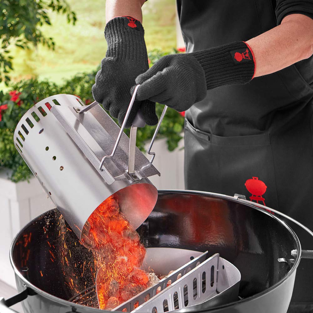 Weber Premium Gloves, L/XL, x Large, Large/X-Large (Pack of 1), Black