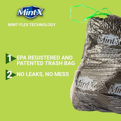 Mint-X Rodent Repellent Outdoor Home and Industrial Trash Bags