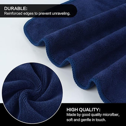SINLAND Microfiber Facial Cloths Fast Drying Washcloth 12inch x 12inch