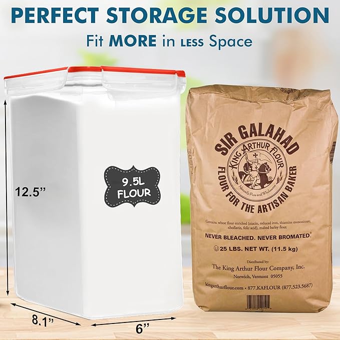Shazo 2 PC Extra Large Bulk Food Storage Containers
