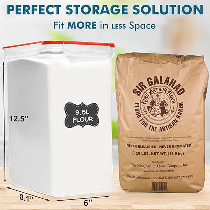 Shazo 2 PC Extra Large Bulk Food Storage Containers