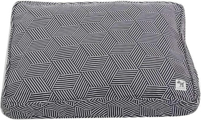 Molly Mutt Sheepy Wool Crate Mat - 100% Cotton Canvas Cover with Temperature-Regulating 100% Natural Wool-Filled Insert Dog Bed - Soft & Supportive Wool-Filled Bed - (48"x30"x2.5", Rough Gem)