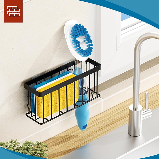 Sponge Holder for Kitchen Sink, Sink Caddy Organizer
