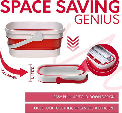 Collapsible Mop and Bucket Set