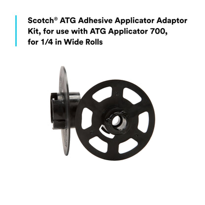 3M Scotch ATG 700 Adhesive Applicator, 1/2 in and 3/4 in wide rolls, Yellow