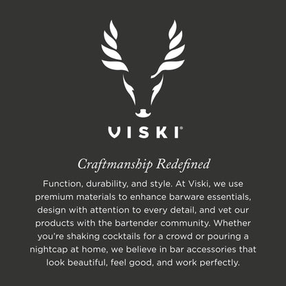 Viski Professional Lewis Ice Bag and Mallet, Manual Ice Crusher, Ice Crushers for Home Use, Bartender Kit & Bar Tools Kitchen Accessory, 12"