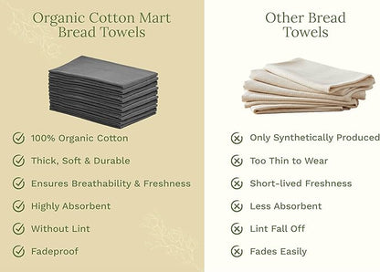 Organic Cotton Gray Tea Towels