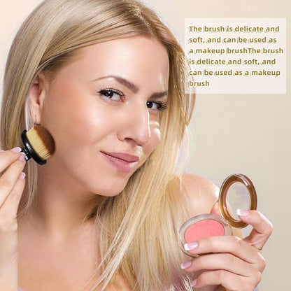 4Packs Nail Dust Cleaning Brush Ring, Soft Brushes