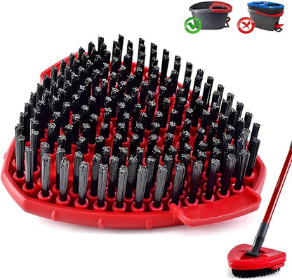 Scrubber Mop Head for Ocedar, Upgrade Scrub Brush for Ocedar, Spin Mop Scrub