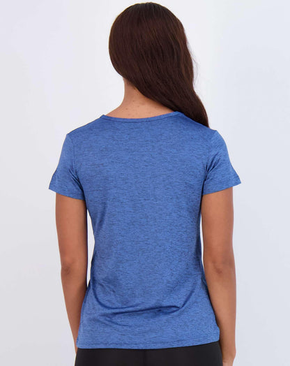 Real Essentials 5 Pack Women’s Short Sleeve V-Neck Workout T-Shirts – Athletic Gym Fitness Pilates Plus Size Active Tees, Set 7, M