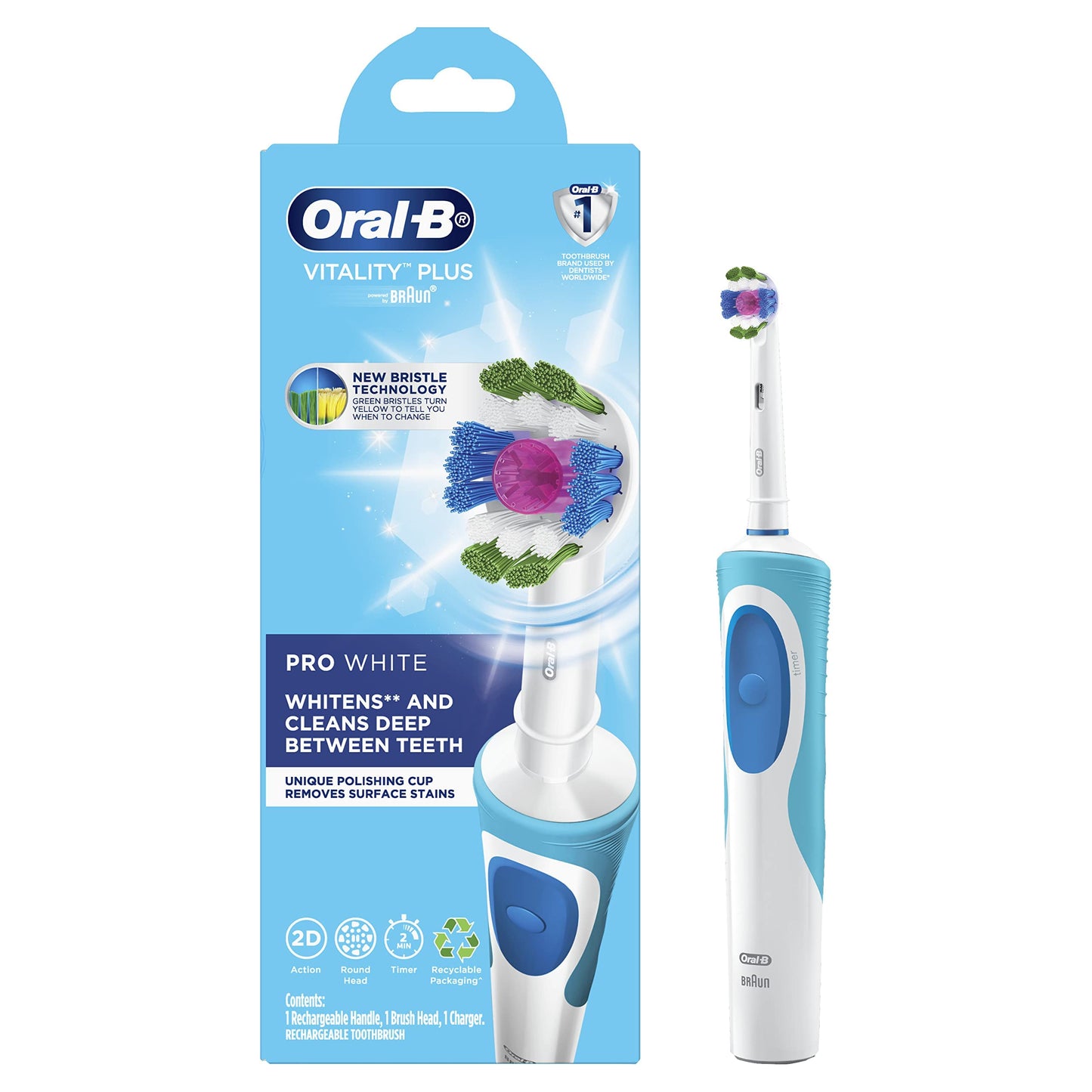 Oral-B Vitality Plus Pro White Electric Toothbrush