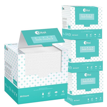 Face Towels, Face Towelettes XL, Ultra Soft Makeup Remover Dry Wipes, Thick