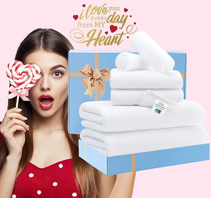 VOOVA & MOVAS White Towels Bathroom Sets