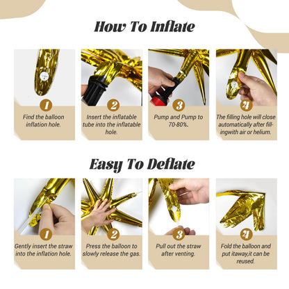 FOTIOMRG Black and Gold Balloons Garland Arch Kit, 5 10 12 18inch Black Gold Confetti Latex Balloons for 2025 Graduation New Year Anniversary Birthday Party Decorations