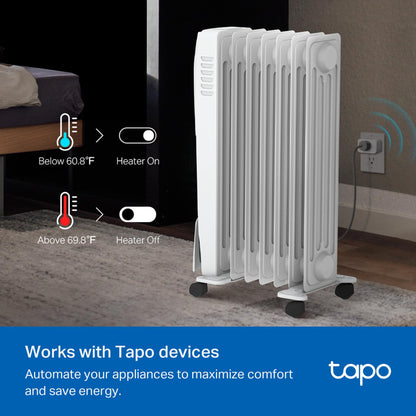 Tapo Smart Temperature and Humidity Monitor, 2.7" E-Ink Display, Swiss-Made Sensor, Real-Time Notification, Visual Graphics, Hub Required, White (T315)