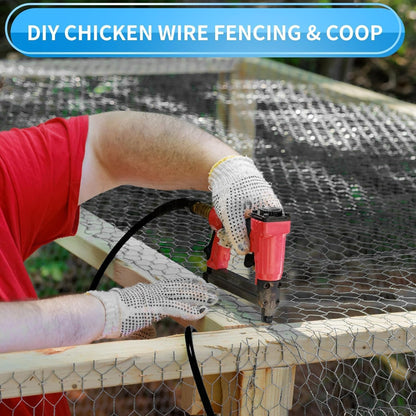 DOLEMODUO 72'' x 100' Black Chicken Wire Mesh Fence, 15 Gauge Poultry Netting and 2 inch Mesh Fence Roll, Chicken Wire for Floral Arrangements/Crafts/Farm/Livestock/Pet Protection