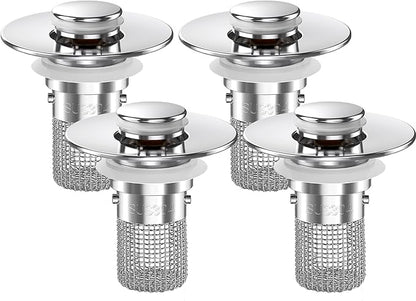 Sink Stopper Hair Catcher, Pop-up Sink Drain Strainer