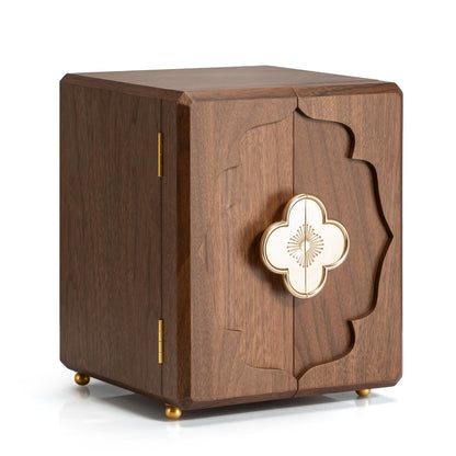 Beniaflow 5-Layer Double-Door Walnut Wood Jewelry Box