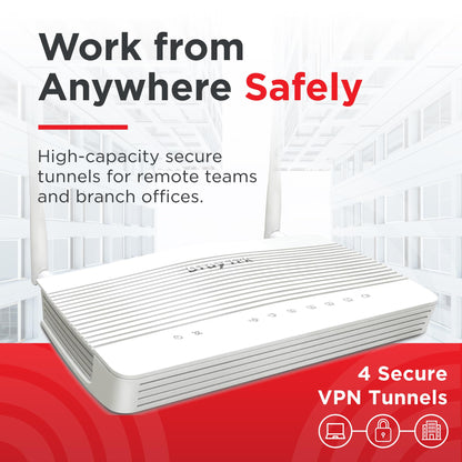 DrayTek Vigor 2136ax Multi-Gigabit Ethernet Router with Wi-Fi 6 AX3000 Wireless, VPN and Fast 2.5GbE Interfaces