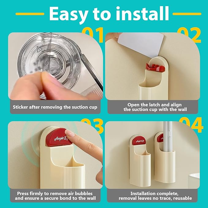 4 Pack Electric Toothbrush Holders