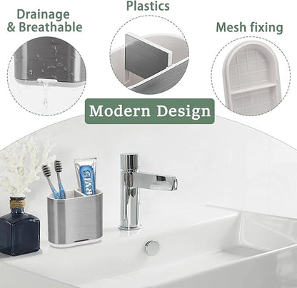 Toothbrush and Toothpaste Holder
