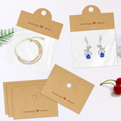 200 Pcs Jewelry Package Bags, FAURAPMNG Jewelry Display Bags Packaging, Small Business Packaging Supplies for Bracelets, Key Chains, Car Coaster, Earring Jewelry Display Clear Pouch