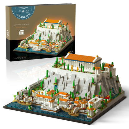 Givenni Architecture The Acropolis in Athens Building Sets; Collectible Model for Adults; Home Décor Model Building Kit, Creative DIY Activity, Famous Landmarks Collection (1947 Pieces)