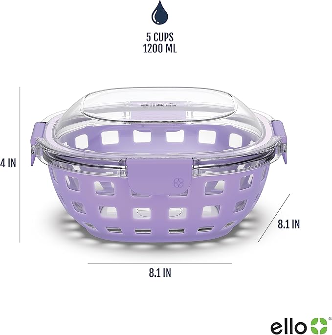 Ello Duraglass Meal Prep Container- Glass Food Storage Container