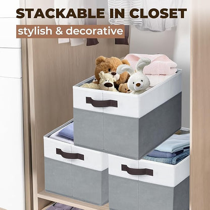 Criusia 8 Pack Closet Organizers and Storage Bins
