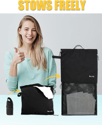 Mesh Laundry Bag Travel Bags-Small Hanging Wash Delicates Reusable Dirty Bag