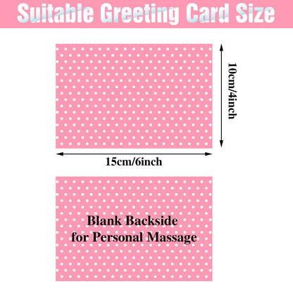 Outus 15 Pcs Greeting Card Making Kits, Including 3 Sheets Stickers, 15 Blank Envelopes and 15 Seal Stickers, Thank You Card Kit for DIY Handmade Making Crafts Supplies