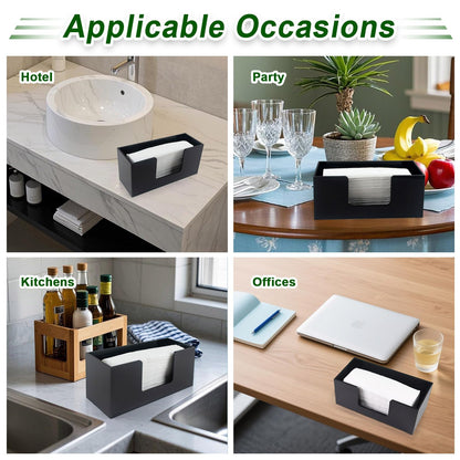 Paper Towel Holder Countertop, Black Acrylic Bathroom Napkin Holder, 1 Pack