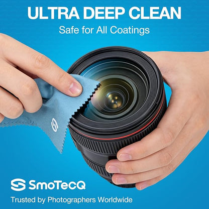 SmoTecQ Glasses Cleaner Kit – Alcohol-Free, Plant-Based Spray + Ultra-Soft