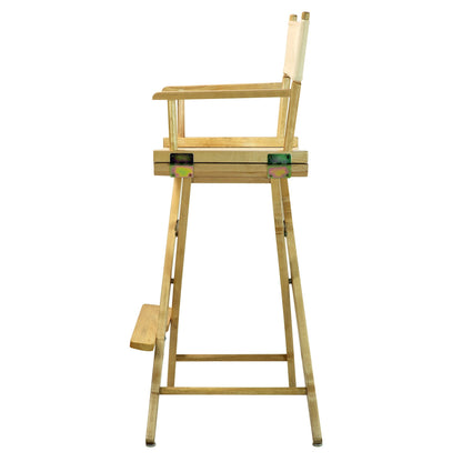 Casual Home 30" Director's Chair Natural Frame-with Wheat Canvas, Bar Height