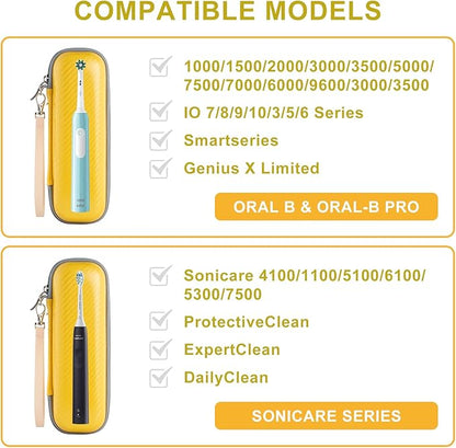 Toothbrush Travel Case for Oral B/Oral-B Pro 1000 1500 5000 7000 7500 9600